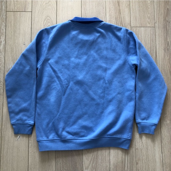 Northern Reflections Blue Jay Collared Sweater with Rhinestones - Picture 12 of 13